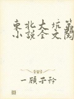 东北大坑第二部小说全文阅读