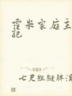 霍米家庭主妇日记封面