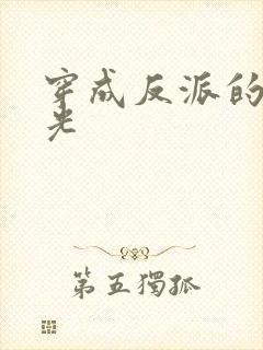 穿成反派的黑月光封面