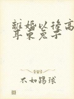 离婚以后高干 耳东兔子