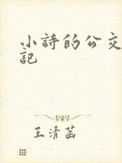 小诗的公交车日记