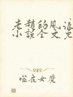 老赵的风流人生小说全文免费阅读