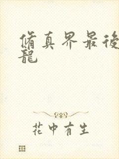 修真界最后一条龙