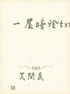 一屋暗灯txt
