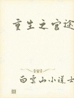 重生之官途辉煌封面