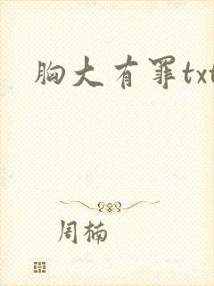 胸大有罪txt封面