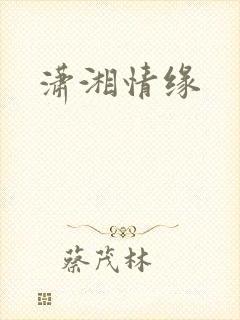 潇湘情缘封面
