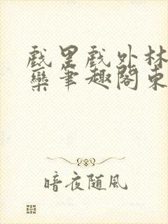 戏里戏外林芙岑栾笔趣阁东哥封面