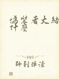 伪装者大结局是什么封面