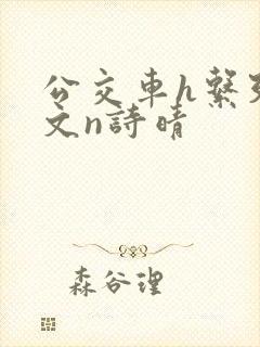 公交车h系列辣文n诗晴