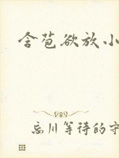 含苞欲放小说封面