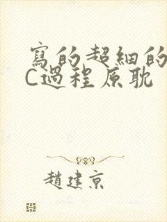 写的超细的多肉C过程原耽