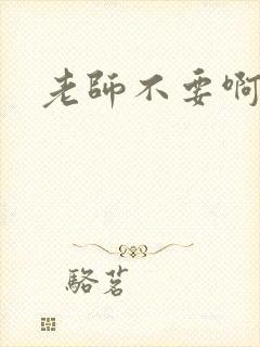 老师不要啊h封面