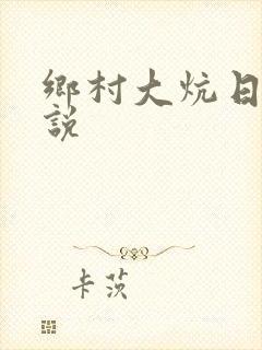 乡村大炕日b小说封面