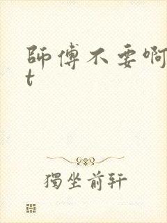 师傅不要啊txt封面