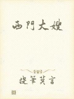 西门大嫂封面