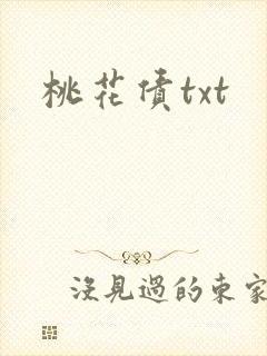 桃花债txt