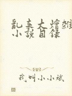 乱来大烩杂肉欲小说目录封面