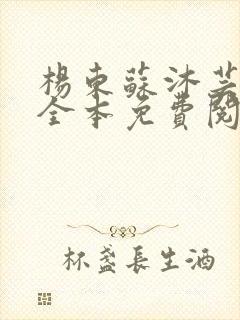 杨东苏沐芸小说全本免费阅读下载