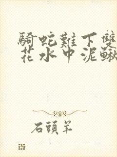 骑蛇难下双金银花水中泥鳅