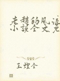 老赵的风流人生小说全文免费阅读