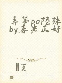 弄筝po陆殊词by春光正好