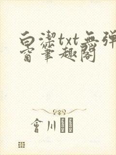 白洁txt无弹窗笔趣阁