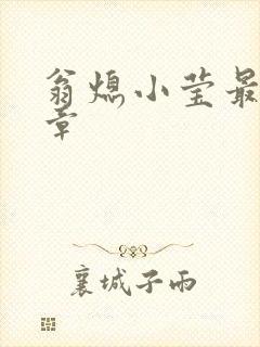 翁熄小莹最新节章