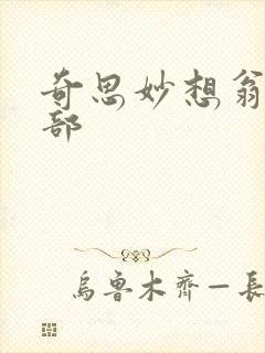 奇思妙想翁十三部