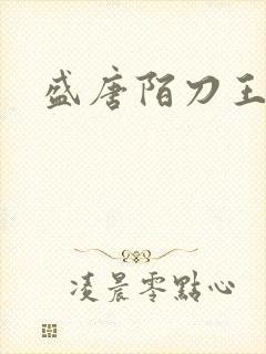 盛唐陌刀王封面