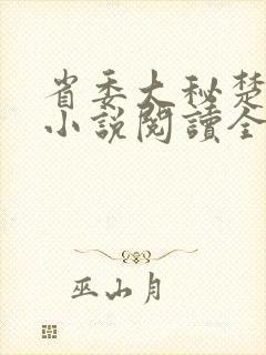 省委大秘楚东恒小说阅读全文