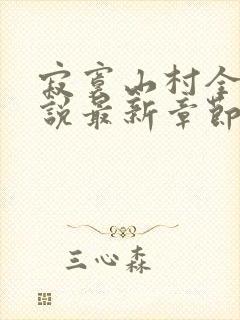 寂寞山村全部小说最新章节