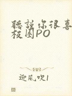 听说你很喜欢我校园PO