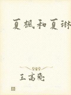 夏枫和夏琳封面