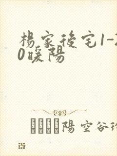 杨家后宅1-20暖阳封面