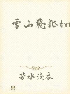 雪山飞狐txt