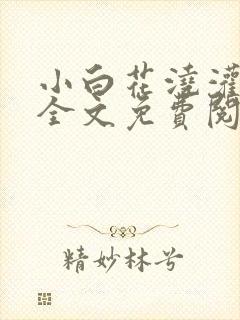 小白花浇灌日常全文免费阅读封面