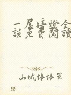 一屋暗灯全文小说免费阅读