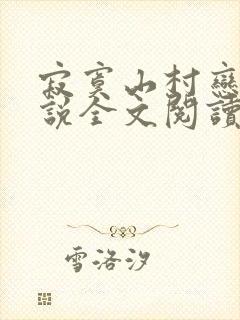 寂寞山村恋上小说全文阅读