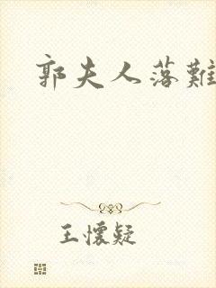 郭夫人落难封面