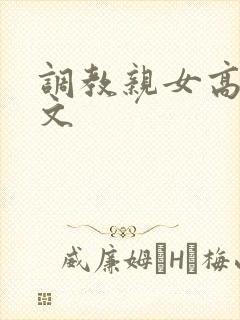 调教亲女高辣h文封面