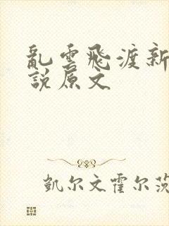乱云飞渡新编小说原文封面