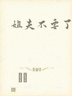 姐夫不要了封面