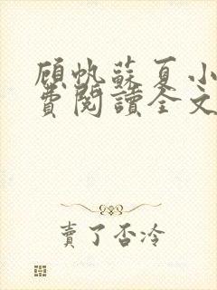 顾帆苏夏小说免费阅读全文