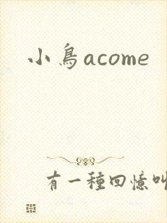 小鸟acome
