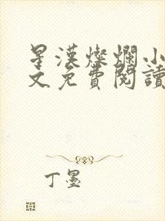 星汉灿烂小说全文免费阅读封面