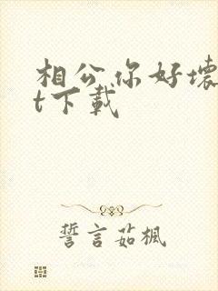 相公你好坏txt下载