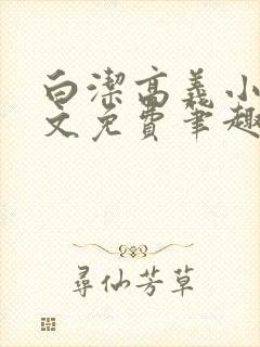 白洁高义小说全文免费笔趣阁阅读高封面