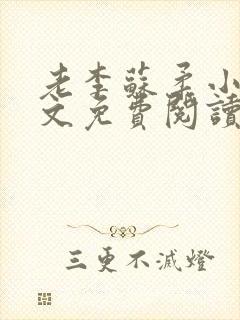 老李苏柔小说全文免费阅读