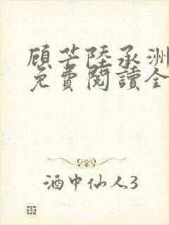 顾芒陆承洲小说免费阅读全文免费阅读下载封面